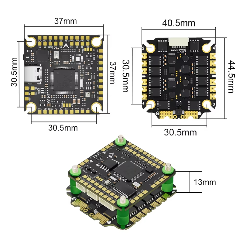 Aocoda-RC F465S V4 Stack F405  - Speedybee F405 V4 Bls 55A Stack recension och pris